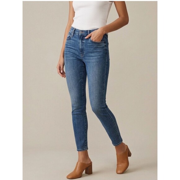 MOTHER Denim - Mother The Looker Skinny Jeans 29 Dark Wash High Rise Slim Classic Minimalist